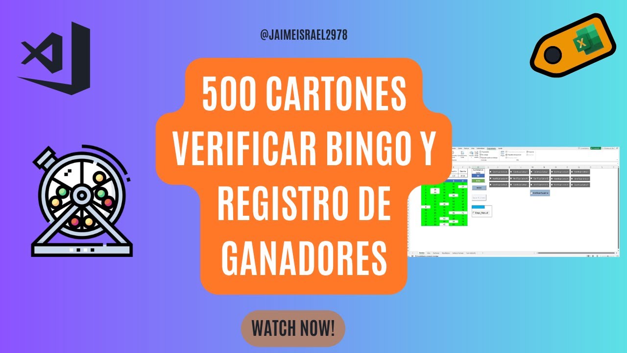 Bingo en Excel con VBA: Nueva Figura "Escalera" + Registros Automáticos de Ganadores