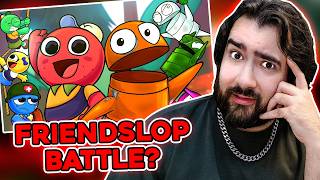 Download lagu REACTION - Peak vs R.E.P.O. - Freshy Kanal Rap Battle!!