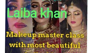 Most Beautiful Laiba khan|Laiba khan live makeup master class