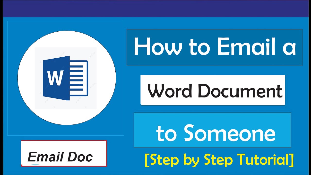 How To Email A Word Document To Someone YouTube