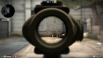 CSGO SG 553/aug scope dot disappears after spraying, before the 9 October 2018 update