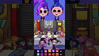 FNF Playtime Remix Huggy Wuggy vs Lily - Who Wins but Sprunki #fnf #poppyplaytime #shorts