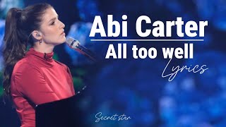 Abi Carter | All Too Well (lyrics) By Tylor Swift | American Idol 2024