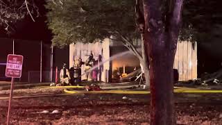 Golf cart shop fire at Crown Colony Country Club in Lufkin, Texas Feb. 6, 2026. #lithiumbattery