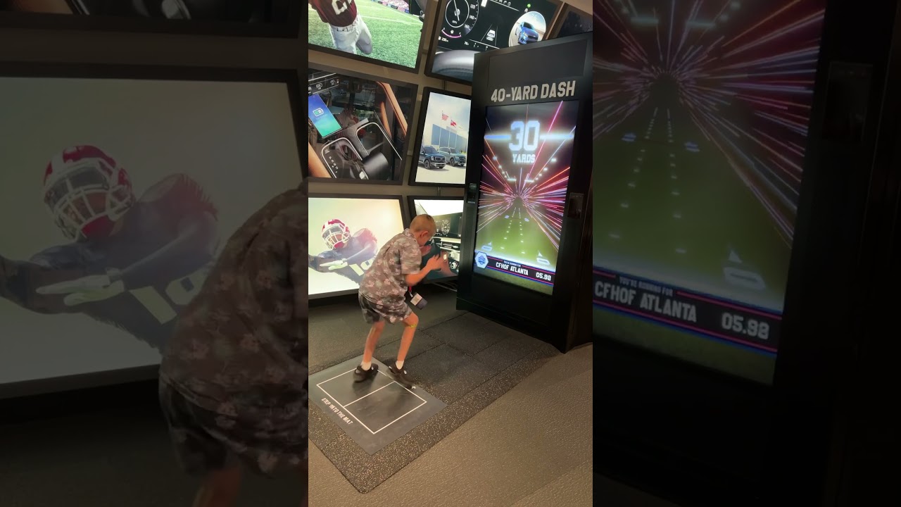 Fun at the college football hall of fame