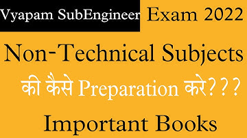 Important Books For Prepare Nontechnical Part of SubEngineer Exam#vyapamse