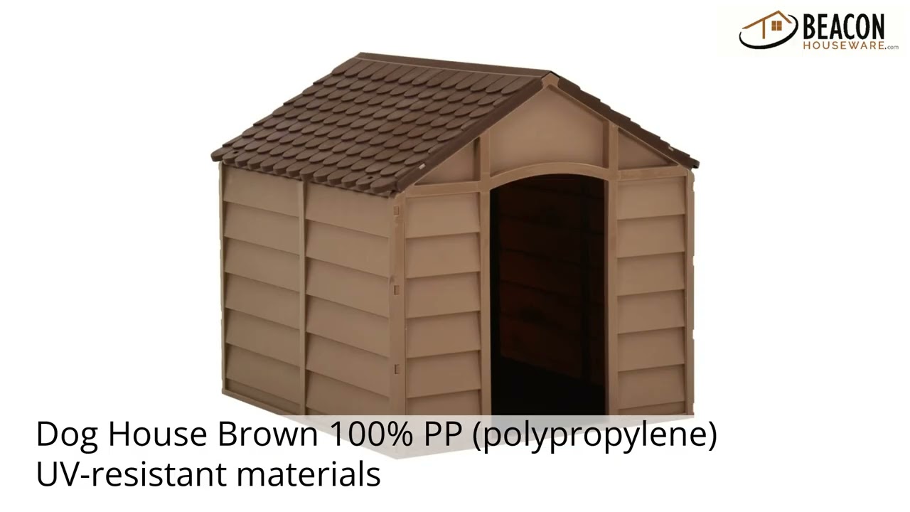 Dog House Brown 100% PP (polypropylene) UV-resistant materials