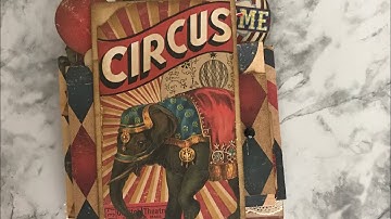 Flip through of Mini Circus Memorabilia Junk Journal