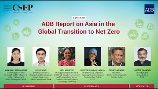 Seminar Adb Report On Asia In The Global Transition To Net Zero
