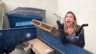 Dumpster Diving Hurry up! Store Employee doesn't want us getting this stuff