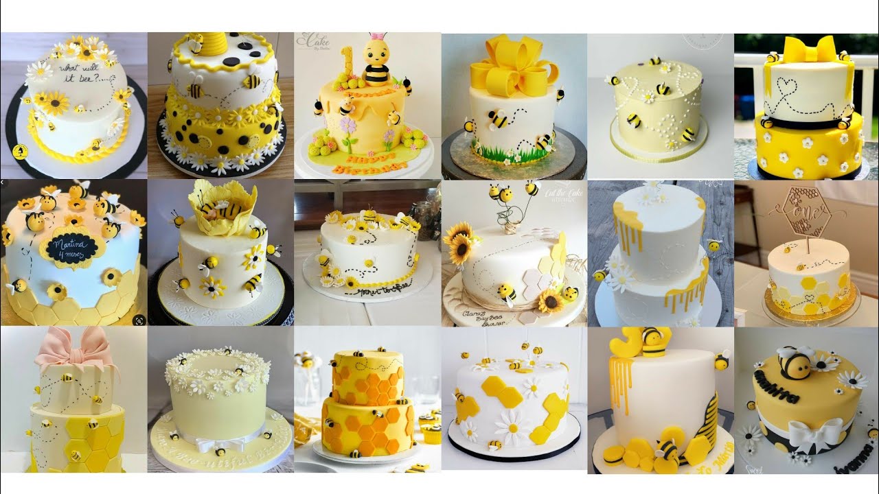 Honey bee theme cake designs //bee cake ideas //মৌমাছি থিম কেক ডিজাইন