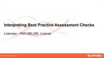 Licenses - PAN-DB URL License - Interpreting BPA Checks - Devices