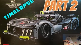 Building the Lego Technic Peugeot 24h Le Mans hypercar part 2