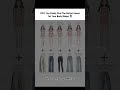 Best Jeans for Your Body Shape | Find Your Perfect Fit 👖✨#BodyShape #JeansGuide #FashionTips