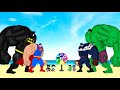 Rescue HULK Family &amp; CAPTAIN AMERICA vs BATMAN, SUPERMAN : Who Is The King Of Super Heroes ?