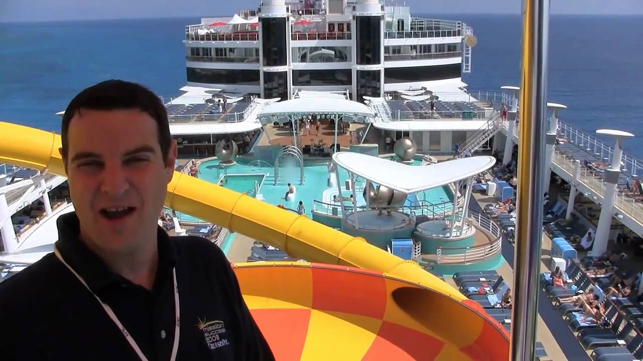 oasis of the seas location Thrilling ride on Norwegian Epic Plunge waterslide