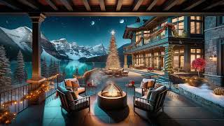 Snuggle Up with Smooth Jazz: Cozy Cabin Vibes & Crackling Fireplace Ambience 🎵❄️