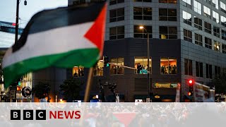Dnc Protests In Chicago As Israel-Gaza War Divides Democratic Convention Bbc News