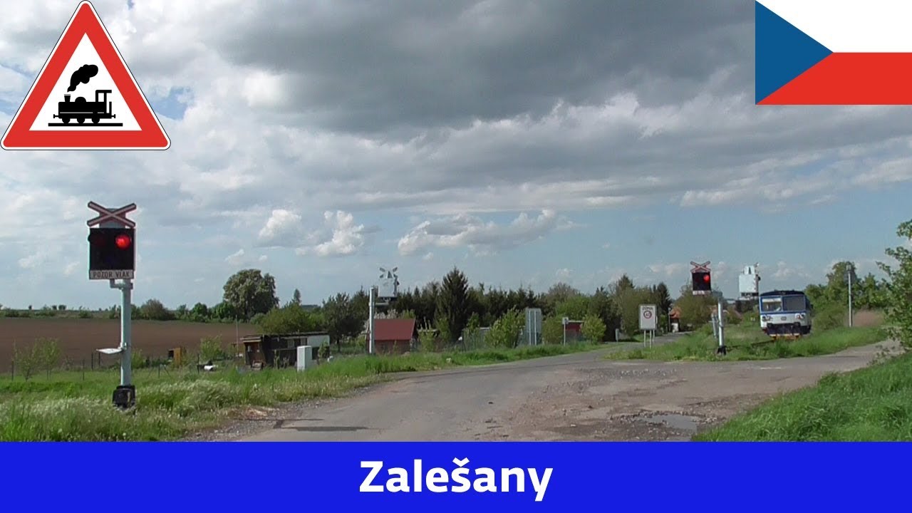 Železniční přejezd Zalešany - 7.5.2015