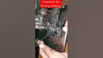 overlock machine timing setting | #short video