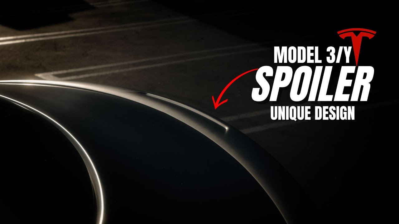 Tesla Model Y MUST HAVE Carbon Fiber Spoiler #Tesla - YouTube