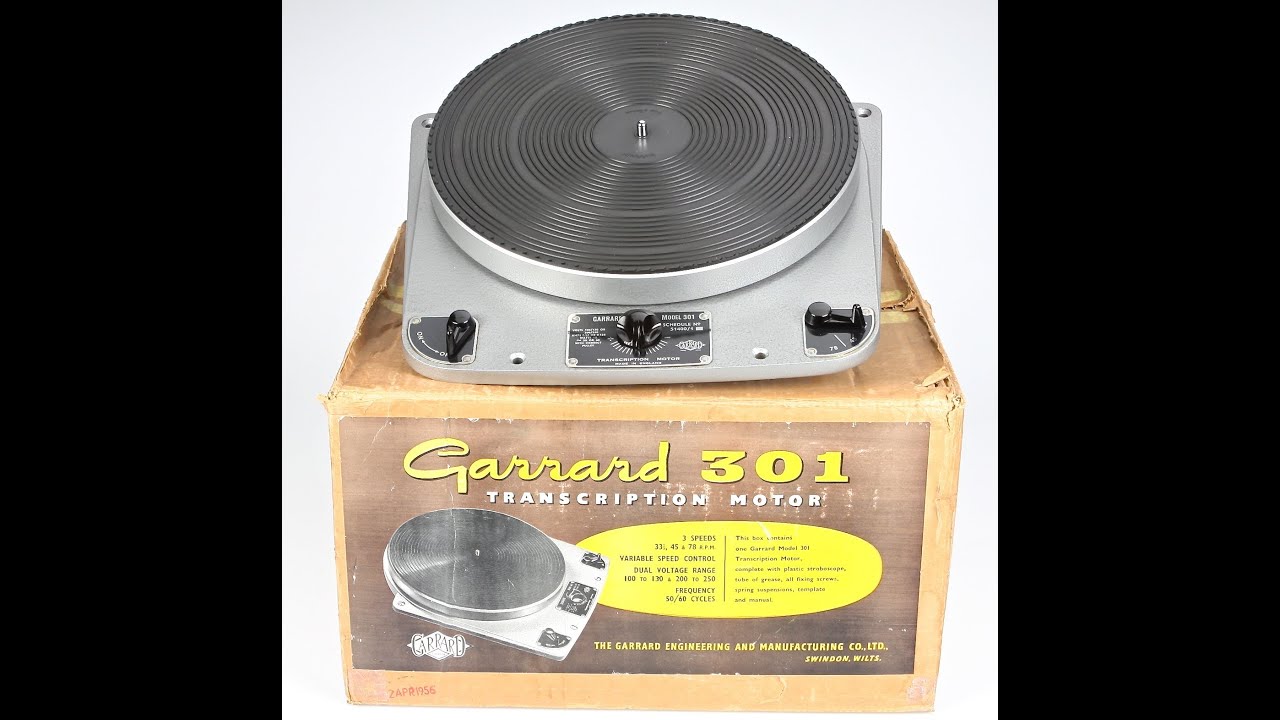 Garrard 301 Hammertone Original Boxed Form the Audio Grail Collection