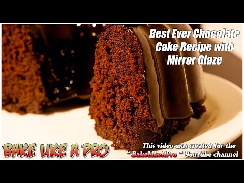 Best Ever Mini Moist Chocolate Cake Recipe With Dark Chocolate Mirror Glaze
