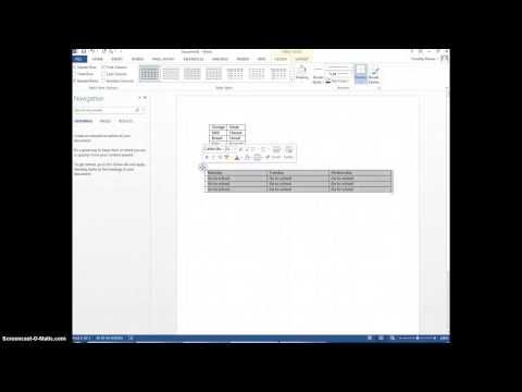 Convert Table to Text/Text to Table - Microsoft Word 2013