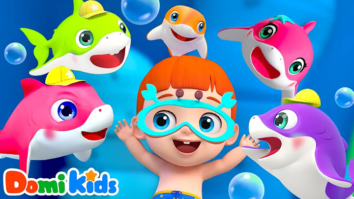 Baby Shark Dance Party🦈Move Together! | Animals Songs & Nursery Rhymes | Domi Kids Animal Party