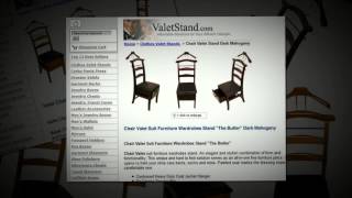 Chair Valet Stand - ValetStand.com 1-888-689-4450