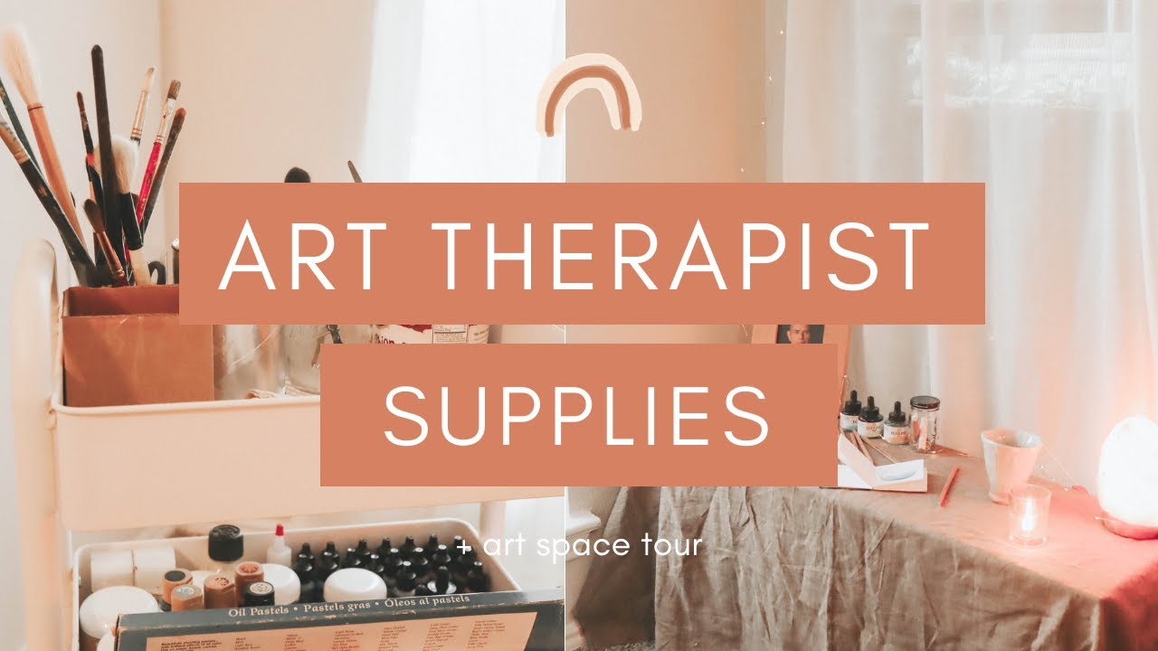 Art Therapist Art Supply and Art Desk Tour YouTube