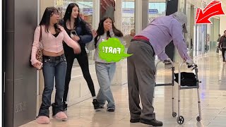 Bad Grandpa Farting On Girls At The Mall Best Of This Century