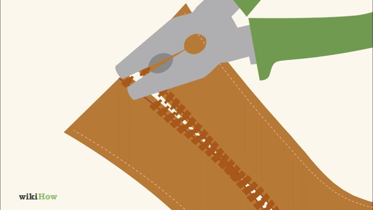 How to Repair a Zipper when the Slider Has Come Off Completely YouTube
