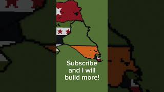 Medium Scale Iraq and Kuwait #geography #geomapping #map #minecraft #shorts #timelapse