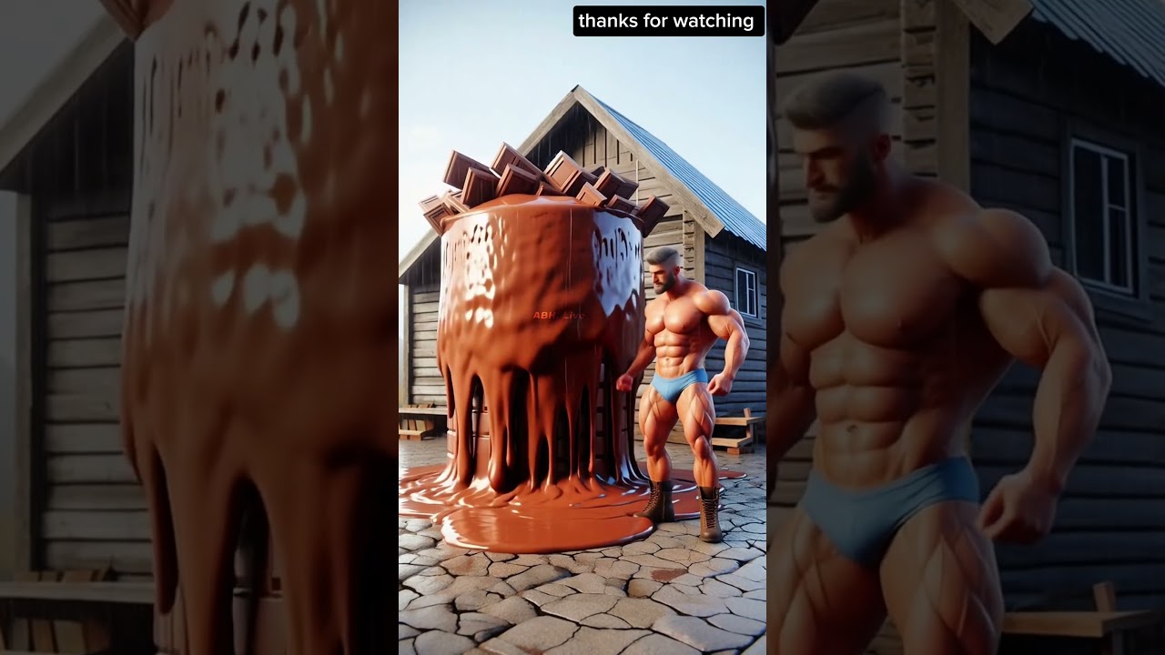 "Chocolate Rain & The Bodybuilder’s Dream | Emotional Fantasy Short Film 🍫🕊️" 