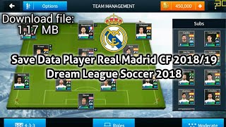 Save data dls 18 player real madrid cf 2018/19 link sd: google drive:
https://drive.google.com/file/d/181jmqzaq9jhjeeqie6bfhm3ztbfcuwif/view?usp=drivesdk
pas...