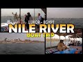 Luxor: NILE RIVER Boat Tour - Egypt (4K)