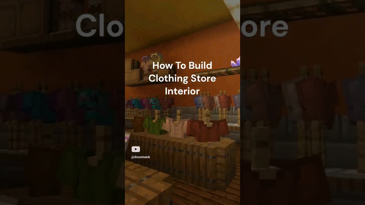 How to build Clothing Shop Interior In Minecraft 