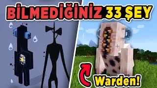 Minecraft Hakkında Bilmediğiniz 33 Şey (Warden, Siren Headti / İlk Tasarımlar!)