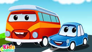 Wheels on the Bus + More Car Rhymes &amp; Vehicle Cartoon Videos for Children
