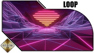 Free VJ Loop Motion Background | Synthwave Outrun Landscape #0984