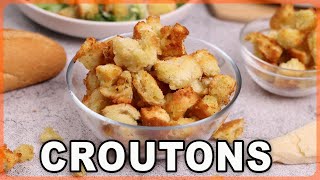 Never Buy Ready-Made Croutons Again (Easy Air Fryer Croutons Recipe)