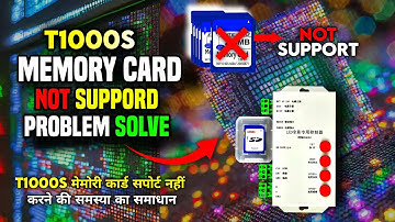 T1000S Memory Card not Support Prolem Slove || Order Now || WhatsApp 7407121864  #pixelledprogram