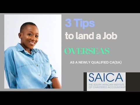 HOW TO GET A JOB FROM AN OVERSEAS COMPANY AS A CHARTERED ACCOUNTANT