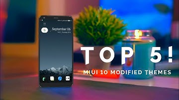 TOP 5 MIUI 10 MODIFIED THEMES For Any Xiaomi Devices