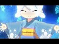 Frostina turns into blizzaria     yokaiwatch anime show japanese