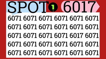 Only 1% Can Spot This Hidden Number 6017🔥 | Puzzle Challenge #eymath #viral #trending #fypシ゚viral 