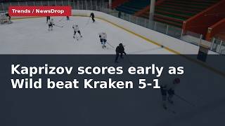 Full Kaprizov scores 26 seconds in as Wild defeat Kraken Update