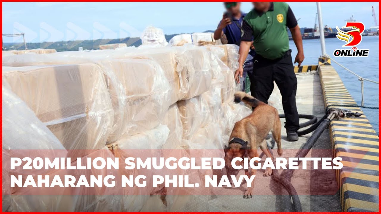 ⁣P20 million smuggled cigarettes naharang ng Phil Navy