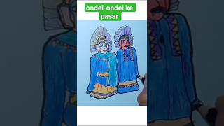 ondel-ondel babeh dan enyak #ondelondel #ondelondelbetawi #shorts